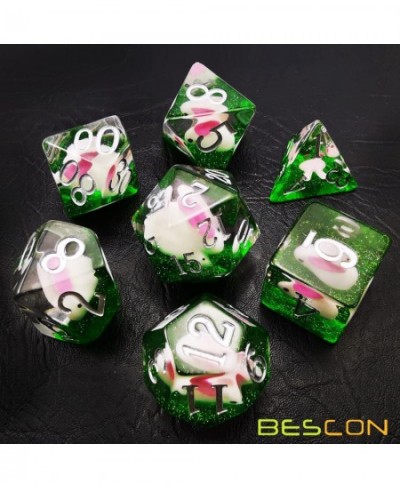 Bescon Oversized DND Animal Dice Set of Rabbit Giant 7pcs Rabbit Polyhedral D&D Dice Set Big Sized Dungeons and Dragons Dice ...