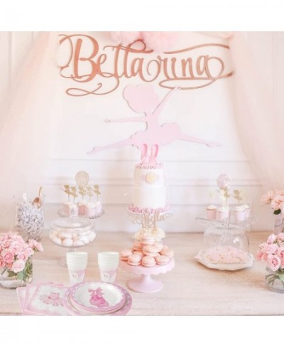 Ballerina Party Pack Serves 16 Guest -Including Dinner Plates Luncheon Napkins and Cups Supply Tableware Set Kit for Dancing ...