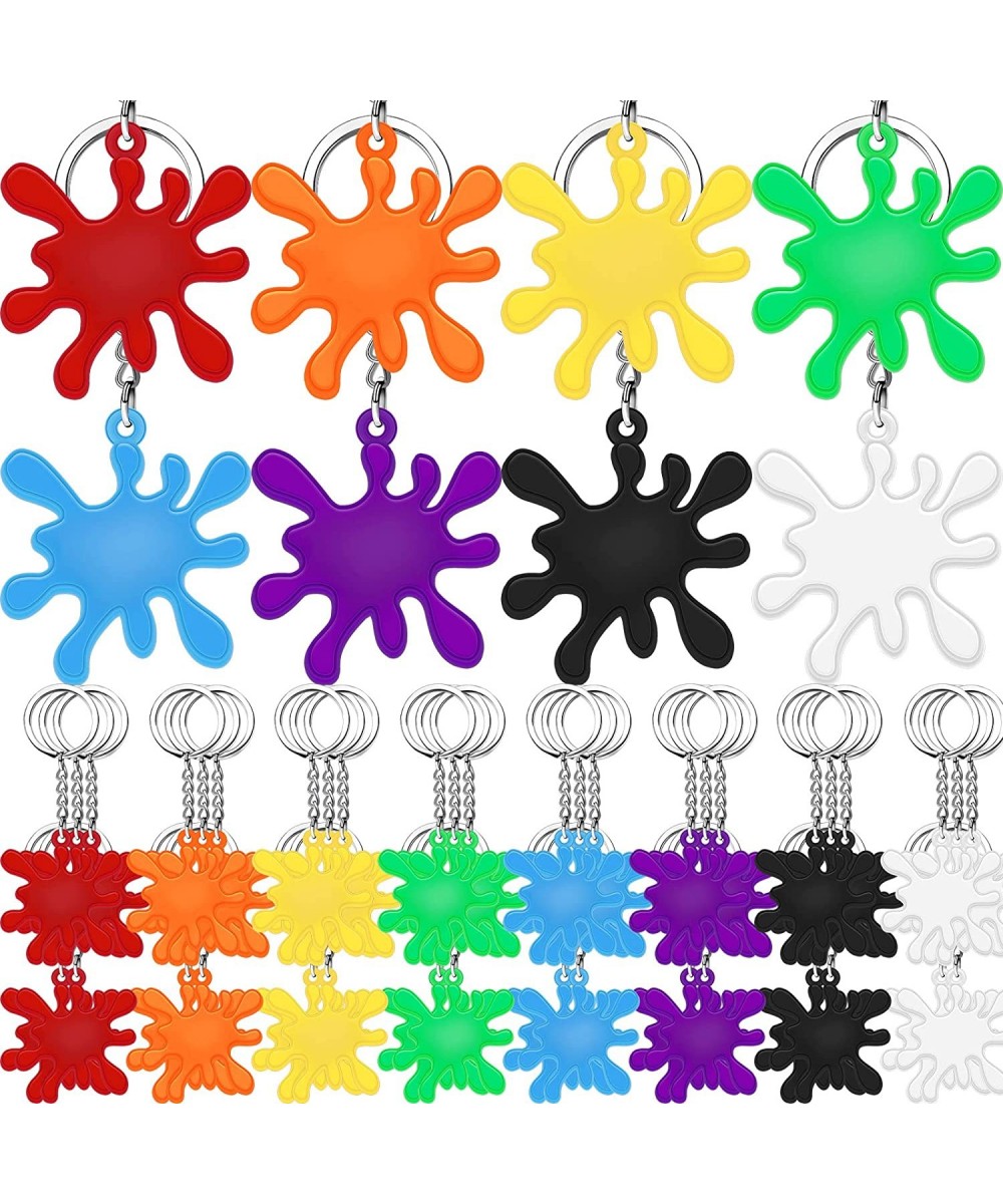 Paint Splatter Keychains Art Party Favors Art Paint Party Decorations Art Party Keychains for Kids Adults Back to School Gift...