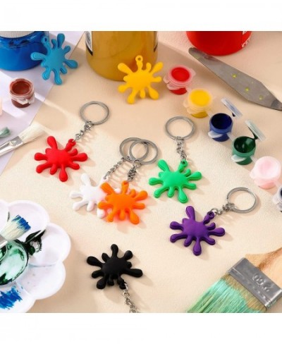 Paint Splatter Keychains Art Party Favors Art Paint Party Decorations Art Party Keychains for Kids Adults Back to School Gift...