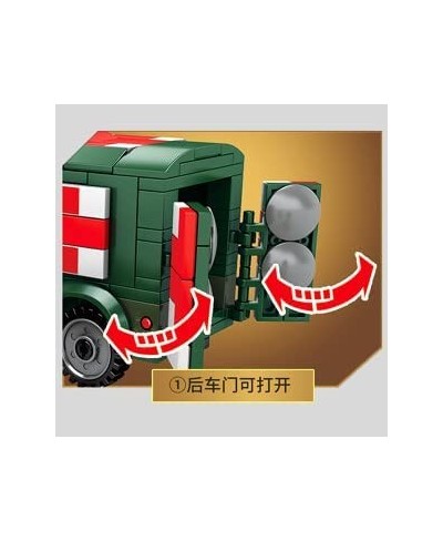 Army Toys - Building Blocks - Army Ambulance Building Blocks 262 Piece Plus All Accessories Shown Toy Playset Military Vehicl...