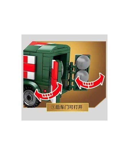 Army Toys - Building Blocks - Army Ambulance Building Blocks 262 Piece Plus All Accessories Shown Toy Playset Military Vehicl...