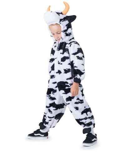 Cow Costume For Toddlers - Adorable Plush Cow Jumpsuit Onsie For Little Boys And Girls $49.83 - Kids' Costumes