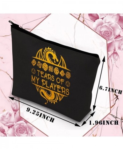 Tears Of My Players Funny RPG Gamer Cosmetic Bag d20 Dice Gift (tears of players bl) $24.22 - Game Accessories