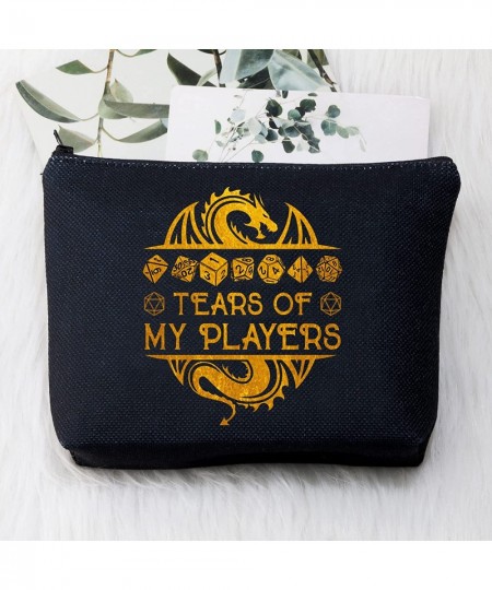 Tears Of My Players Funny RPG Gamer Cosmetic Bag d20 Dice Gift (tears of players bl) $24.22 - Game Accessories