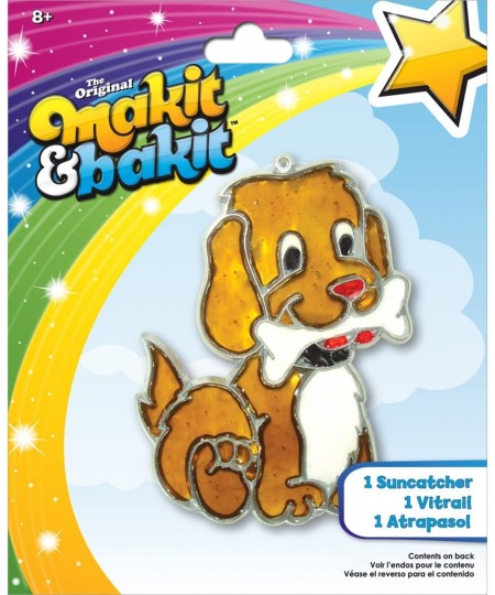 Makit & Bakit Suncatcher Kit Stained Glass Puppy Bone $15.96 - Craft Kits