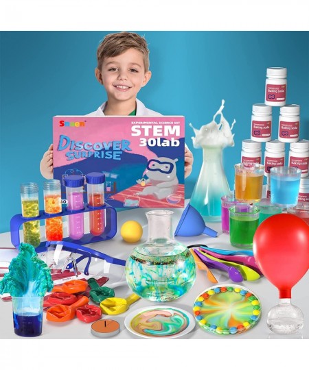 Science Kit with 30 Science Lab Experiments DIY STEM Educational Learning Scientific Tools for 3 4 5 6 7 8 9 10 11 Years Old ...