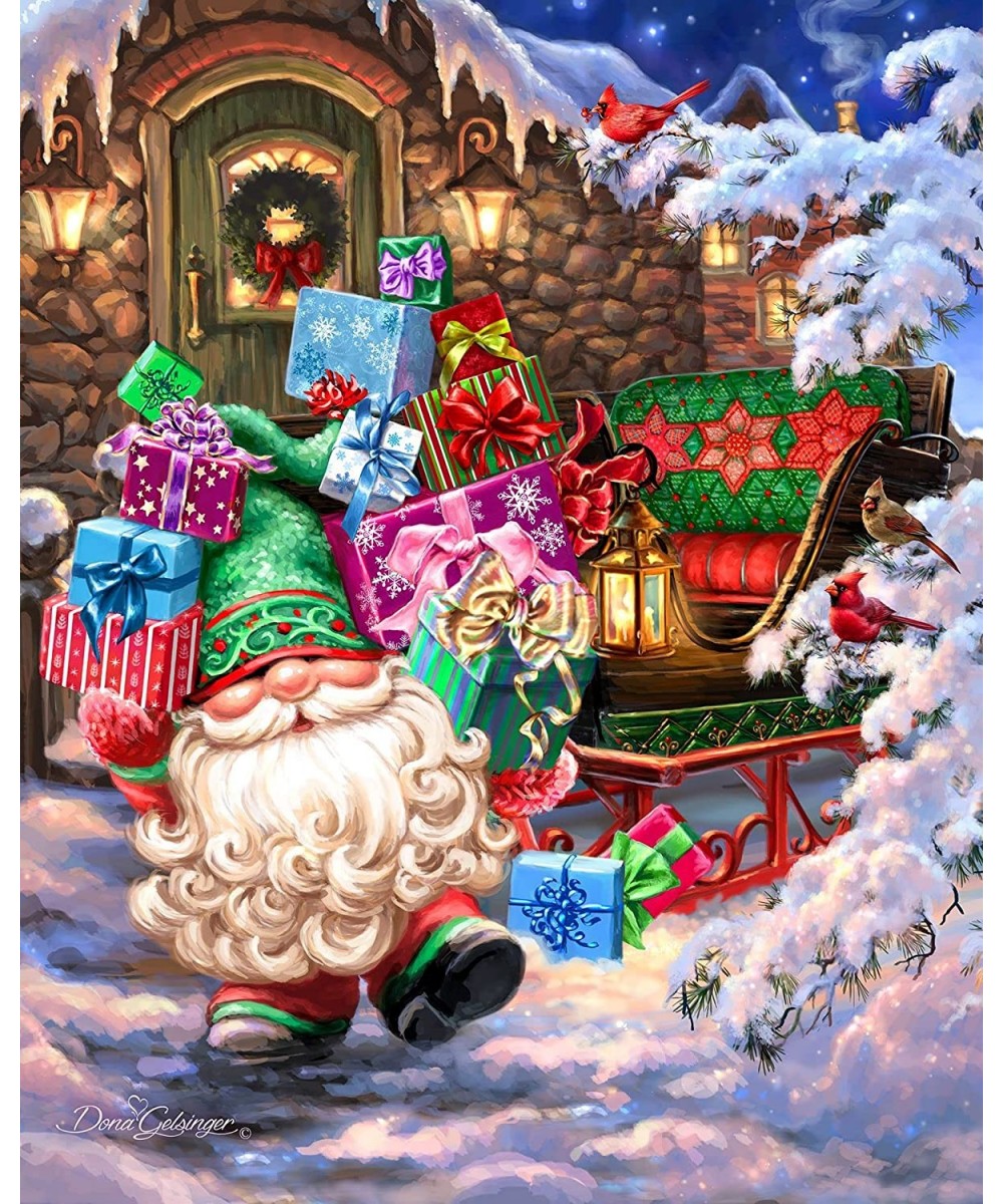 500 Piece Jigsaw Puzzle Filling The Sleigh - Made in USA $29.78 - Jigsaw Puzzles