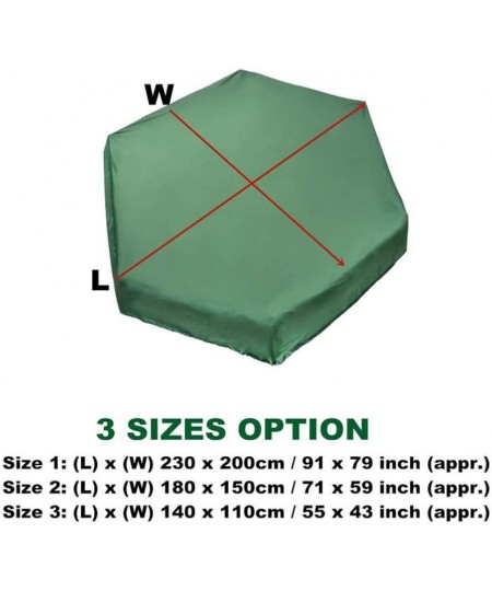 Sandbox Cover Waterproof Sandpit Pool Cover Hexagon Sandbox Canopy with Drawstring Dust Protection 230x200cm $34.02 - Sandbox...