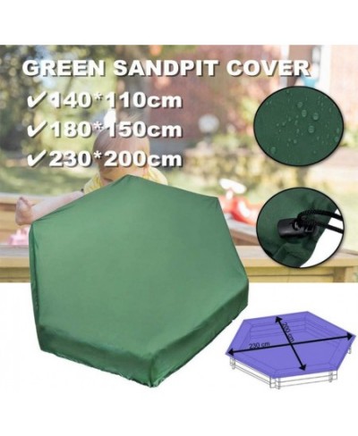 Sandbox Cover Waterproof Sandpit Pool Cover Hexagon Sandbox Canopy with Drawstring Dust Protection 230x200cm $34.02 - Sandbox...