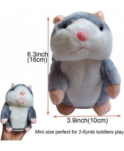 2 Pack Gray Talking Hamster Toy Animal Talking Toys Repeats What You Say Mimicry Pet Talking Record for Boys and Girls $28.31...