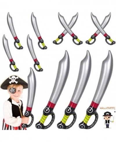 12Pcs Inflatable Sword Toy 28Inches Pirates Swords Balloons for Kids Boys Girls Pirate Cosplay Supplies Photo Props Summer Po...