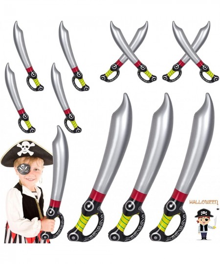 12Pcs Inflatable Sword Toy 28Inches Pirates Swords Balloons for Kids Boys Girls Pirate Cosplay Supplies Photo Props Summer Po...