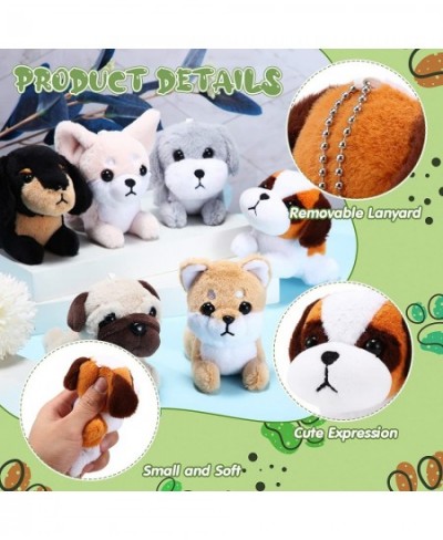 6 Pcs Puppy Dog Stuffed Animals Realistic Dog Plush Toys Bulk 4 Inch Cute Plush Puppy Dog Stuffed Animals for Christmas Tree ...