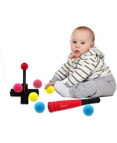 Mini Foam Tball Set for Toddlers - Carry Bag Included - Best Baseball T Ball Toys for Kids Age 1 Years Old $34.35 - Toy Sport...