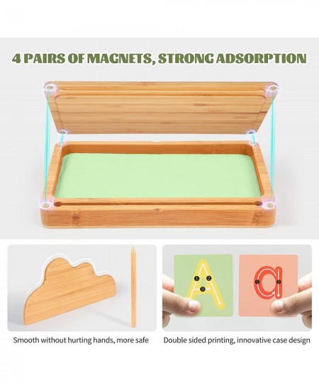 Sand Tray for Classroom Montessori Sand Tray with Lid Wooden Sand Trays for Kids Writing Letters and Numbers (Green) $53.72 -...