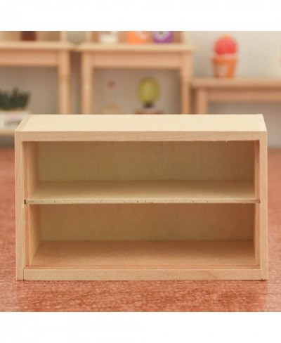 Mini Cabinet 1/12 Scale Miniature Dollhouse Furniture Wood Mini Doll House Bookshelf Dollhouse Accessories for Mini Scene Dec...