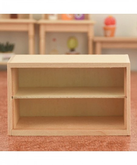 Mini Cabinet 1/12 Scale Miniature Dollhouse Furniture Wood Mini Doll House Bookshelf Dollhouse Accessories for Mini Scene Dec...