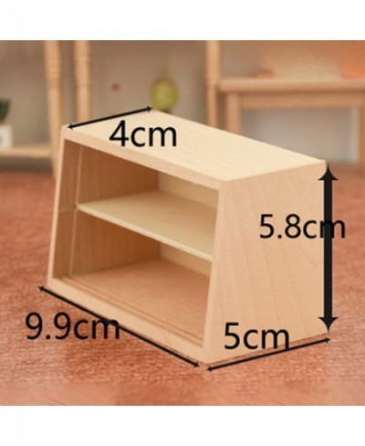 Mini Cabinet 1/12 Scale Miniature Dollhouse Furniture Wood Mini Doll House Bookshelf Dollhouse Accessories for Mini Scene Dec...