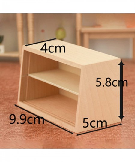 Mini Cabinet 1/12 Scale Miniature Dollhouse Furniture Wood Mini Doll House Bookshelf Dollhouse Accessories for Mini Scene Dec...