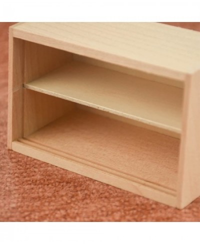 Mini Cabinet 1/12 Scale Miniature Dollhouse Furniture Wood Mini Doll House Bookshelf Dollhouse Accessories for Mini Scene Dec...