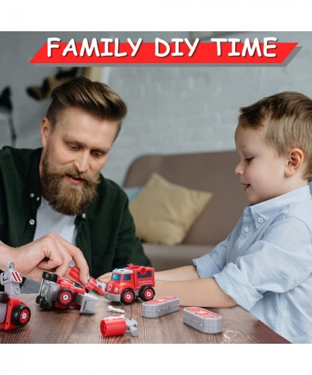 Firetruck Transformer for Boys Kids 3-5 Years Old 5 in 1 Building Set Toy Robot Toy for Toddler Ages 3 4 5 6 7 8 STEM Constru...