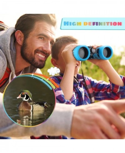 2 Pieces Christmas Kid Binoculars High Resolution Toy Gifts for 3-12 Years Boys Girl Shockproof Waterproof Mini Binocular Com...