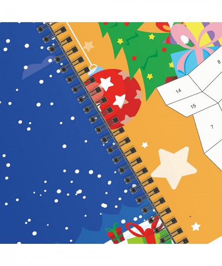 2PCS Christmas Crafts for Kids Ages 4-8 Sticker Paint Books Includes Elf Santa Penguins Snowman and More Designs Gift Party C...