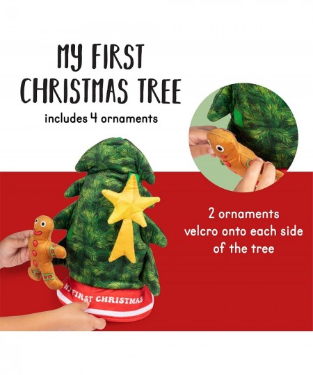 Singing Christmas Tree Plush Set | Includes 4 Soft Plush Ornaments with Plush Christmas Tree Shaped Carrier | Toy Christmas T...