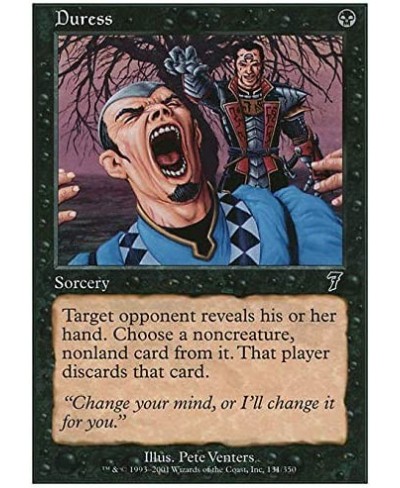 Magic: the Gathering - Duress - Seventh Edition $10.56 - Card Games