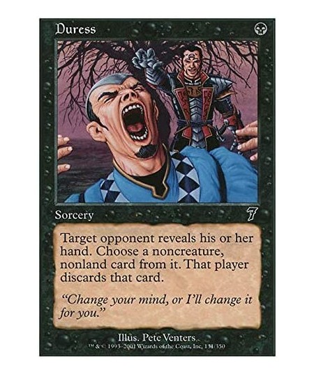 Magic: the Gathering - Duress - Seventh Edition $10.56 - Card Games