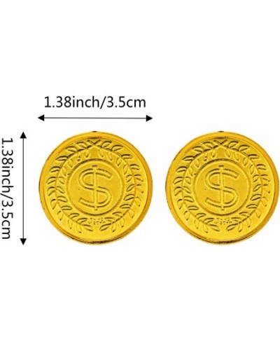 Plastic Play Coins Gold Pirate Treasure Hunt Coins Toys for Kids Party Theme Props Decoration Party Favor Lucky Draw Games Pl...