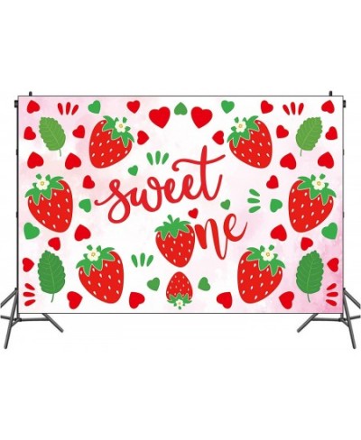 Strawberry Theme Birthday Party Include Banner Photos Wall Cake Toper High Chair Table Plate Cup Knife Fork Spoon Napkin Back...