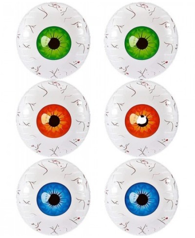 6 pcs 22" Halloween Inflatable 4D Eyeball Crazy Inflatable Aluminum Film Eyeball for Indoor and Outdoor Garden Yard Halloween...