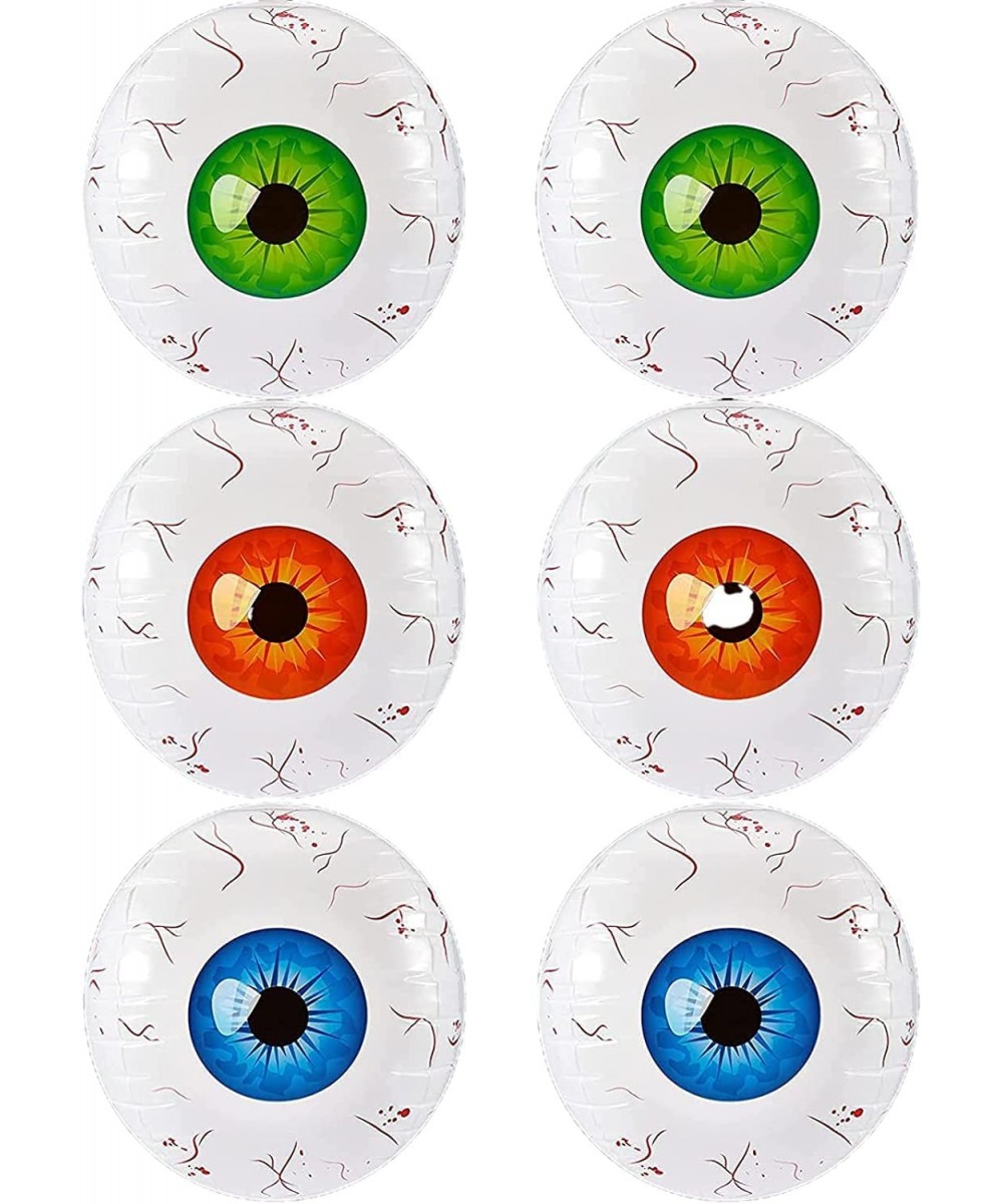 6 pcs 22" Halloween Inflatable 4D Eyeball Crazy Inflatable Aluminum Film Eyeball for Indoor and Outdoor Garden Yard Halloween...