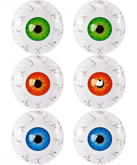 6 pcs 22" Halloween Inflatable 4D Eyeball Crazy Inflatable Aluminum Film Eyeball for Indoor and Outdoor Garden Yard Halloween...