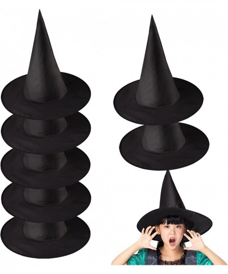 Witches Hat 8 Pcs Halloween Witch Hat for Party Decoration Halloween Costume Accessory Party Supplies Black $14.65 - Kids' Pa...