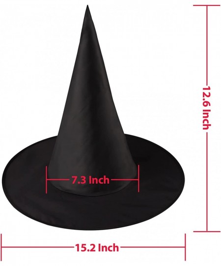 Witches Hat 8 Pcs Halloween Witch Hat for Party Decoration Halloween Costume Accessory Party Supplies Black $14.65 - Kids' Pa...