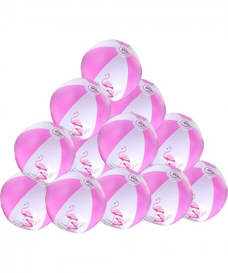 16" Pink Flamingo Party Pack Inflatable Beach Balls - Beach Pool Pink/Flamingo Themed Party Toys (12 Pack) $22.85 - Toy Sport...