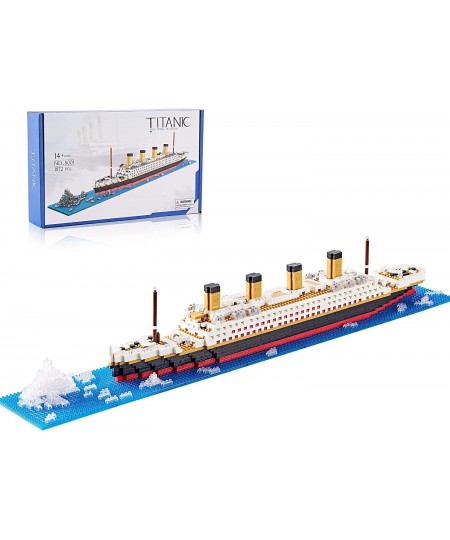 Architecture Titanic Model Building Set for Adults Cruise Ship Micro Blocks Kit a DIY Mini Bricks Toys Gifts for Kids (1872 P...