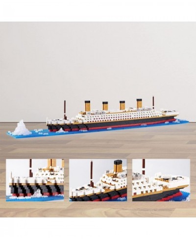 Architecture Titanic Model Building Set for Adults Cruise Ship Micro Blocks Kit a DIY Mini Bricks Toys Gifts for Kids (1872 P...