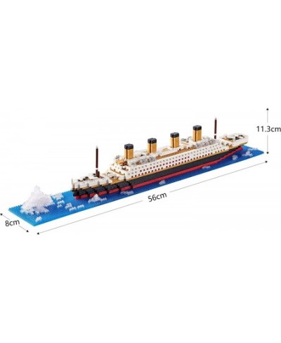 Architecture Titanic Model Building Set for Adults Cruise Ship Micro Blocks Kit a DIY Mini Bricks Toys Gifts for Kids (1872 P...