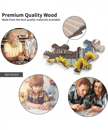 Inspirational Quotes Jigsaw Puzzle 300 Pieces God Says You are Wooden Jigsaw Puzzle for Family Gathering Activities $29.29 - ...