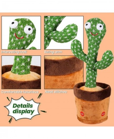 Baby Toys Dancing Talking Cactus for Boys Girls Singing Cactus Plush Toy with LED Light Can Twist Body Recording Mimic Repeat...