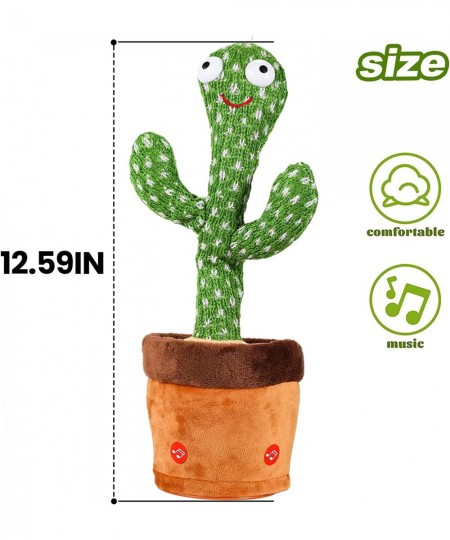 Baby Toys Dancing Talking Cactus for Boys Girls Singing Cactus Plush Toy with LED Light Can Twist Body Recording Mimic Repeat...