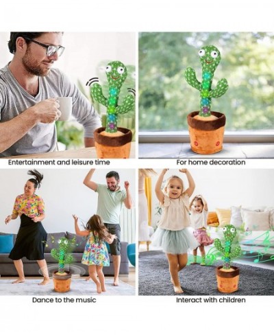 Baby Toys Dancing Talking Cactus for Boys Girls Singing Cactus Plush Toy with LED Light Can Twist Body Recording Mimic Repeat...