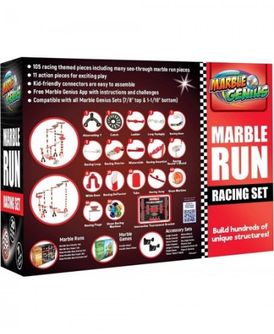 Marble Run Racing Set (200 Pieces) with Designer Marbles Racing Action Pieces & Tournament Board $102.62 - Marble Runs