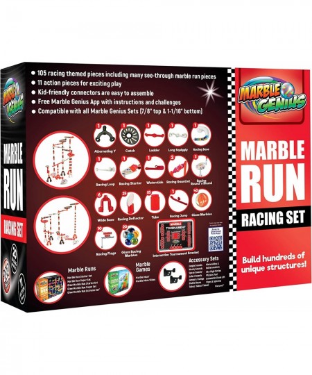 Marble Run Racing Set (200 Pieces) with Designer Marbles Racing Action Pieces & Tournament Board $102.62 - Marble Runs