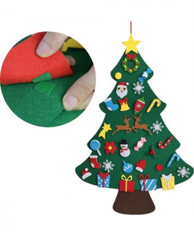 DIY Felt Christmas Tree for Kids Toddlers Wall 3.5FT Felt Craft Kits with Detachable Ornaments Snowflake Snowman Christmas Gi...