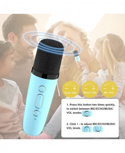 Kids Toy Karaoke Machine Portable Bluetooth Speaker with Wireless Microphone Music MP3 Player for 4 5 6 7 8 9 10+ Year Old Gi...